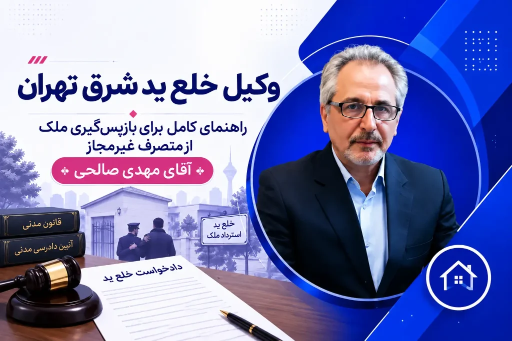 وکیل خلع ید شرق تهران