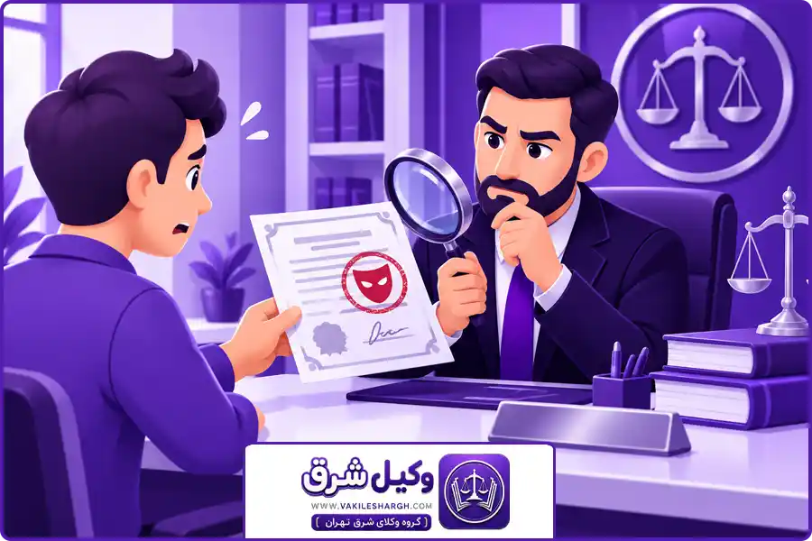 بررسی پروندههای جعل اسناد رسمی و عادی | وکیل جعل اسناد شرق تهران