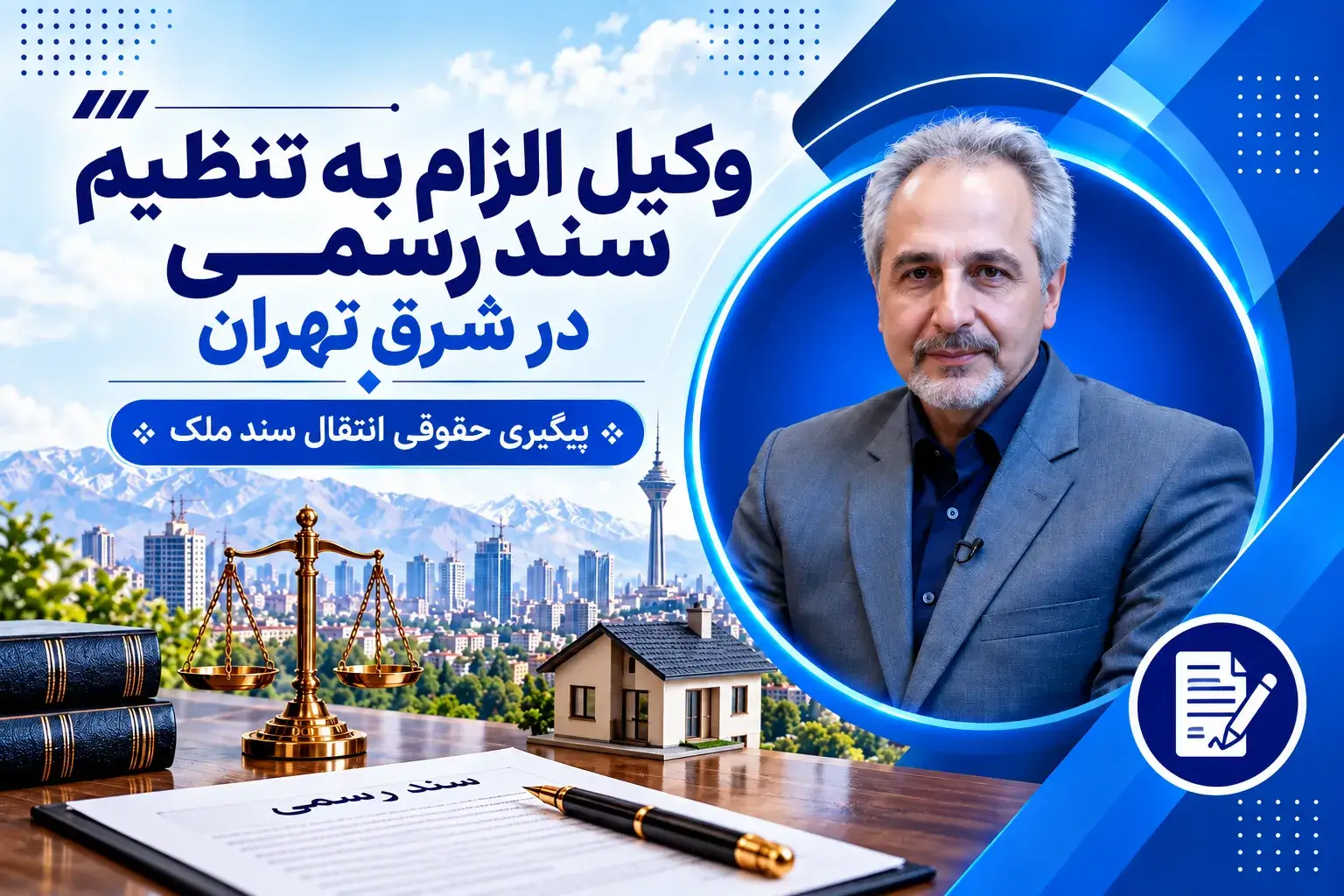 وکیل الزام به تنظیم سند رسمی در شرق تهران | تصویر شاخص